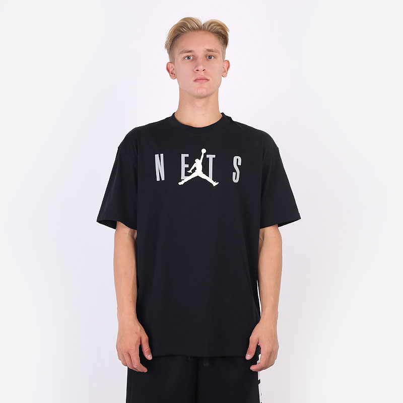 Мужская футболка Jordan Brooklyn Nets Courtside Statement Tee (DA6502-010)  - цена, описание, фото 3